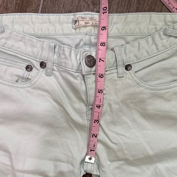 Free People Soft Cream mint Skinny Jeans - Picture 8 of 9